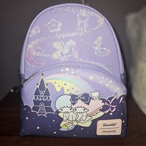 Loungefly Sanrio Little Twin Stars Sky Ride Mini Backpack New With Tags ⭐️✨️💜